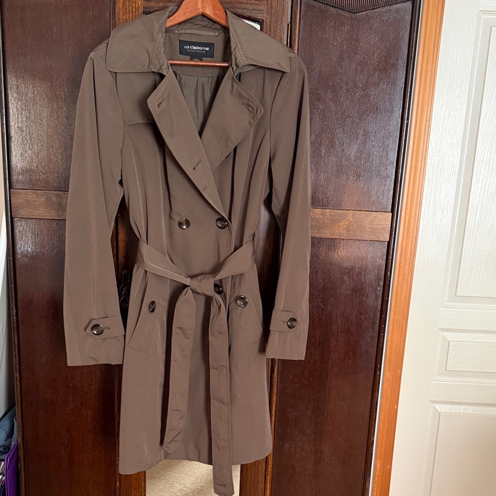 Liz Claiborne Brown Trench Coat